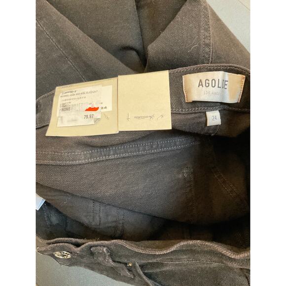 NWT Agolde Merrel Jean Mid Rise Straight Women's Size 24 - Picture 4 of 5